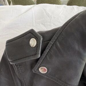 Muubaa Black Leather Jacket